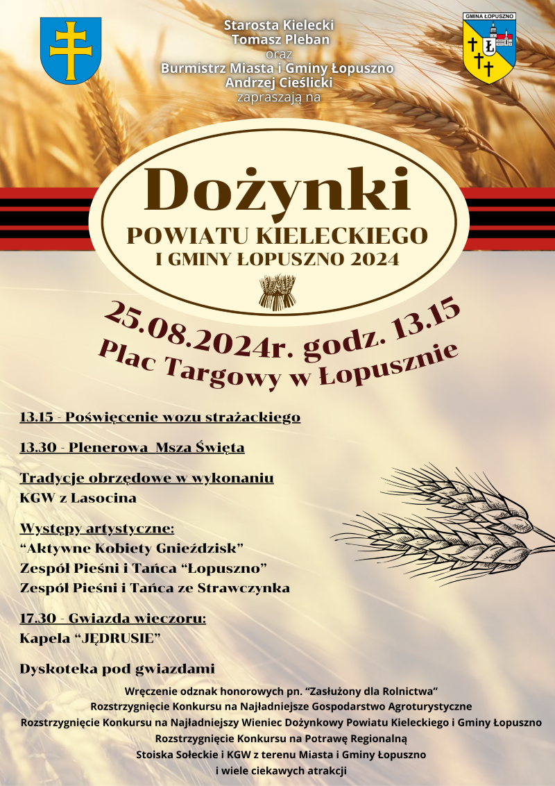 Dożynki_Powiatowe_2024 plakat