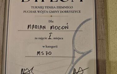 Marian Mocoń wygrał Puchar W&oacute;jta gminy DOBRYSZYCE 1