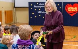 Podsumowanie akcji profilaktycznej &bdquo;Odblask od serca&rdquo; w Szkole Podstawowej w Nowej Słupi 8