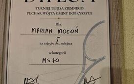 Marian Mocoń wygrał Puchar W&oacute;jta gminy DOBRYSZYCE 1
