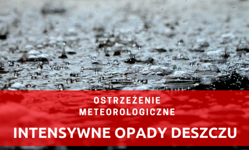 Zdjęcie do Intensywne opady deszczu - ostrzeżenie meteorologiczne
