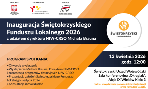 Zdjęcie do Spotkanie na temat możliwości pozyskiwania środk&oacute;w dla organizacji pozarządowych z udziałem Dyrektora NIW - CRSO Michała Brauna