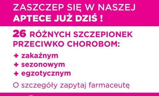 Zdjęcie do Szczepienia ochronne w Aptece Centrum w Nowej Słupi