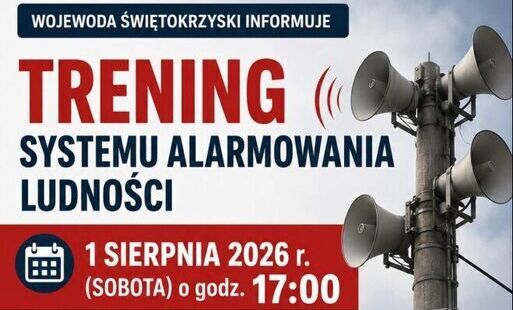 Zdjęcie do Trening systemu alarmowania ludności w wojew&oacute;dztwie świętokrzyskim &ndash; 1 sierpnia 2026 r. Włączone zostaną syreny alarmowe