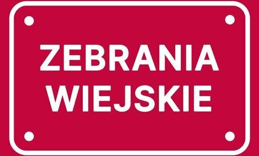 Zdjęcie do Harmonogram Zebrań Wiejskich - podział Funduszu Sołeckiego na 2027 rok