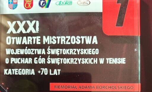 Zdjęcie do PUCHAR G&Oacute;R ŚWIĘTOKRZYSKICH W TENISIE ZIEMNYM DLA MARIANA MOCONIA.
