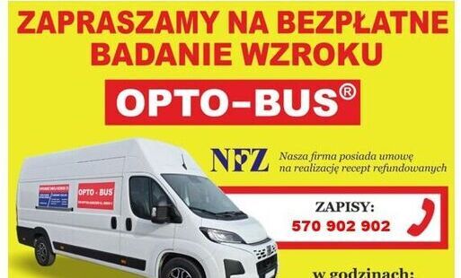 Zdjęcie do Bezpłatne badanie wzroku. 22 października w godz. 11.30-13.00. Parking przy Urzędzie Miasta i Gminy w Nowej Słupi.