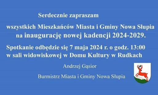 Zdjęcie do Zaproszenie na inaugurację nowej kadencji 2024-2029.