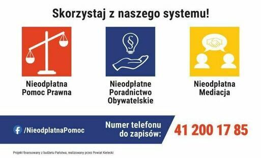 Zdjęcie do Nieodpłatna pomoc prawna, poradnictwo obywatelskie, mediacja oraz edukacja prawna w 2024 r.